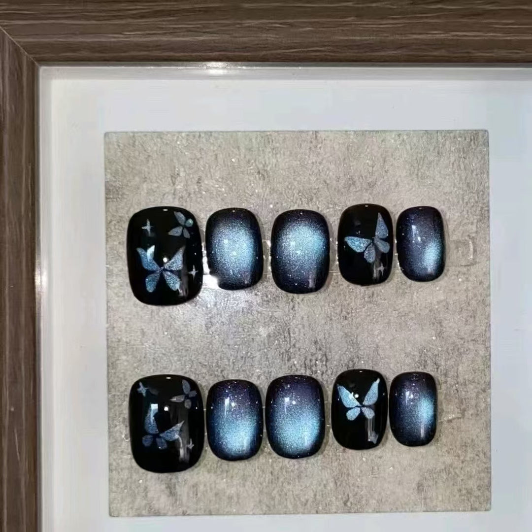 Floral Design Press-On Nails Bowlift