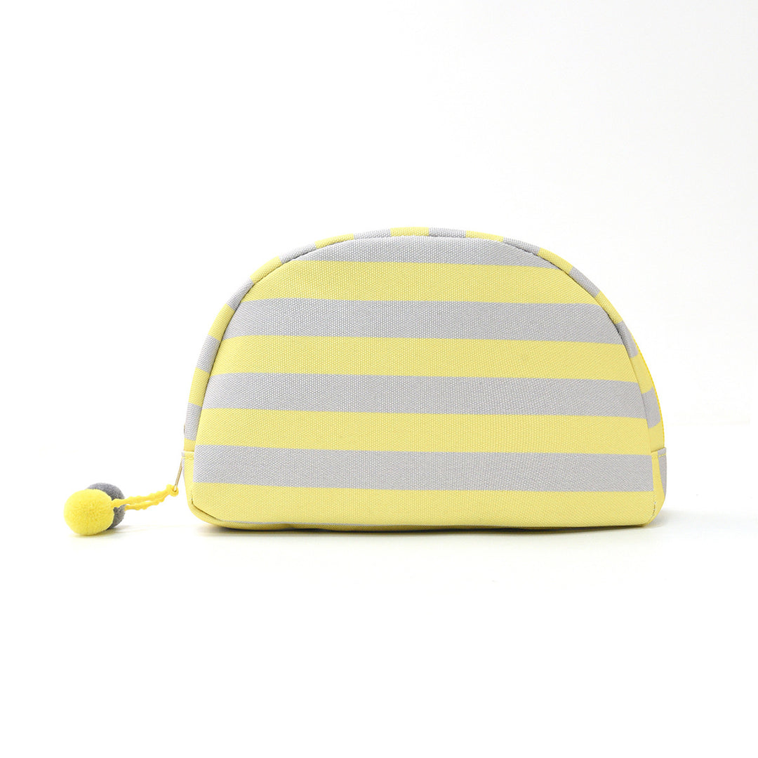 Cosmetic bag with striking stripe pattern Bowlift