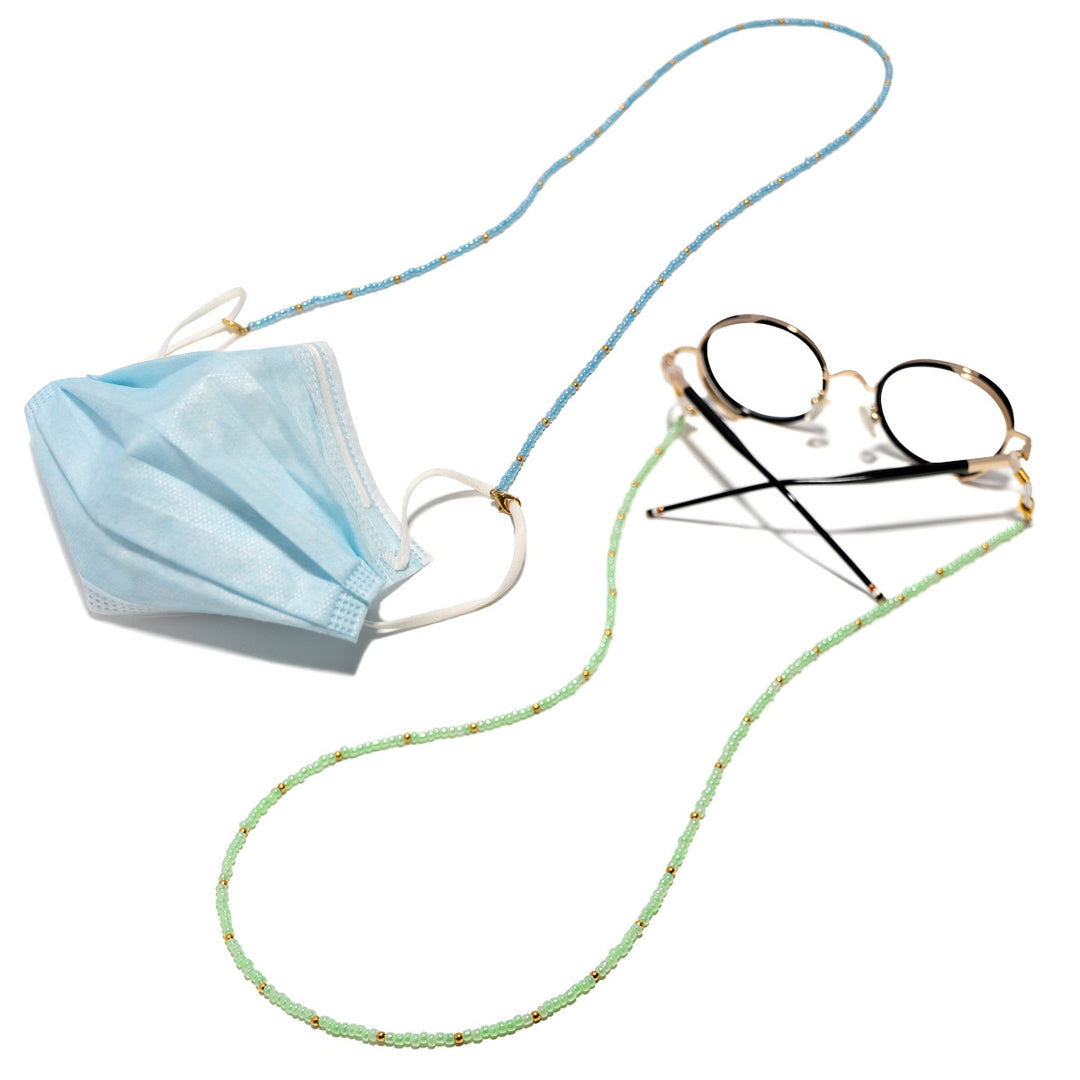 Double-Strand Beaded Eyewear Chain Bowlift