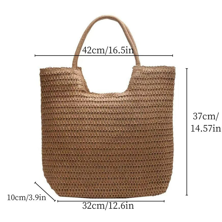 Handbag made of natural willow material with modern accents Bowlift