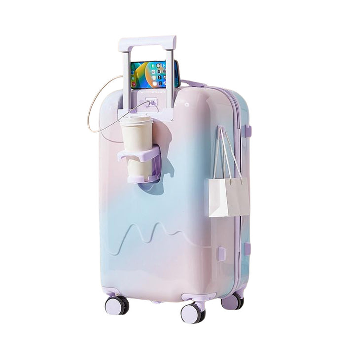 Stylish Hard-Shell Carry-On Luggage Bowlift