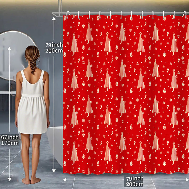 Floral Hydrangea Pattern Shower Curtain Bowlift