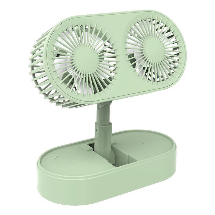 Ladies double rotatable table fan Bowlift