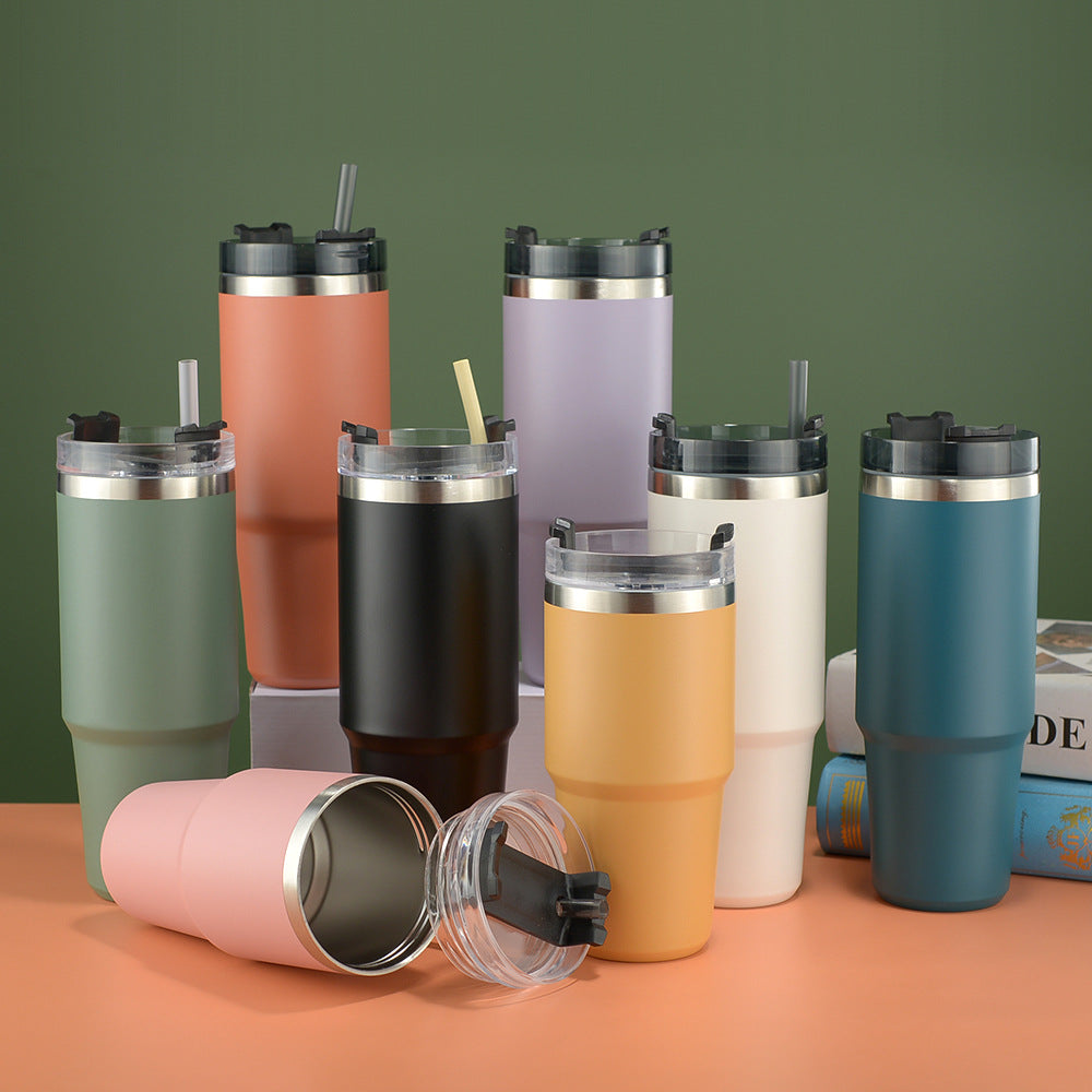 Unisex Rubberized Thermal Mug Bowlift