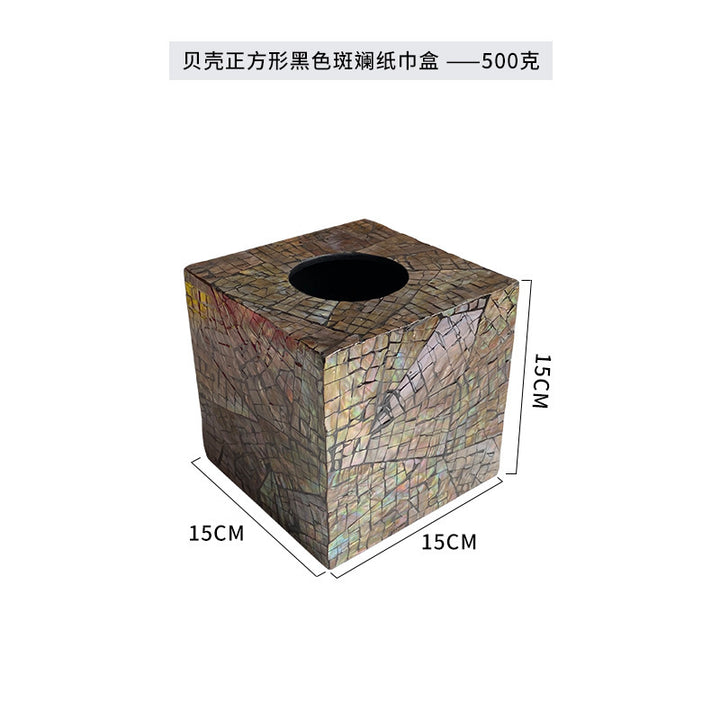 Women square mosaic wastebasket Bowlift