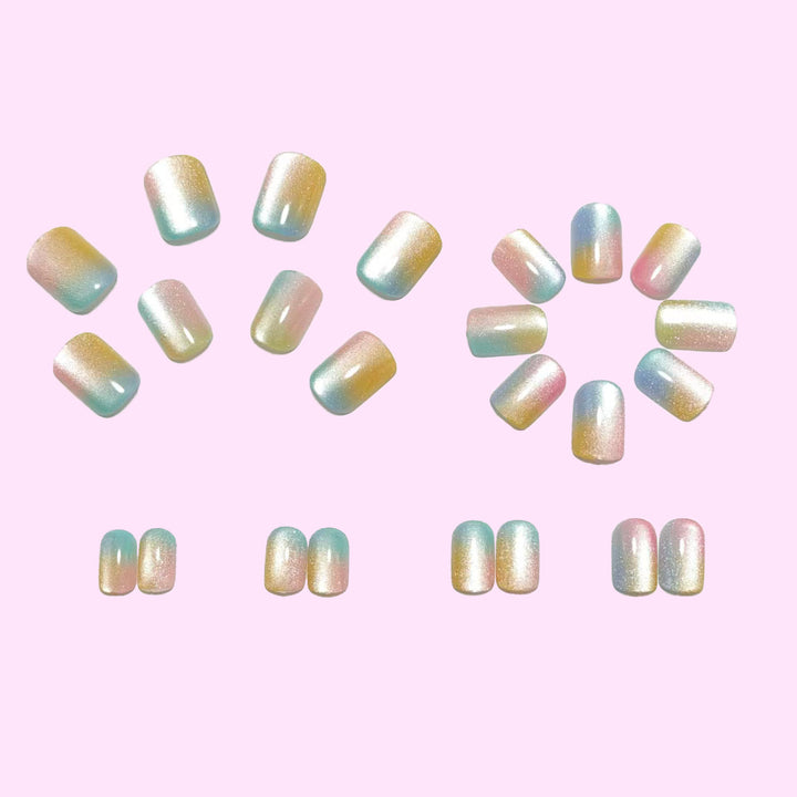 Ombre Artificial Nails Bowlift