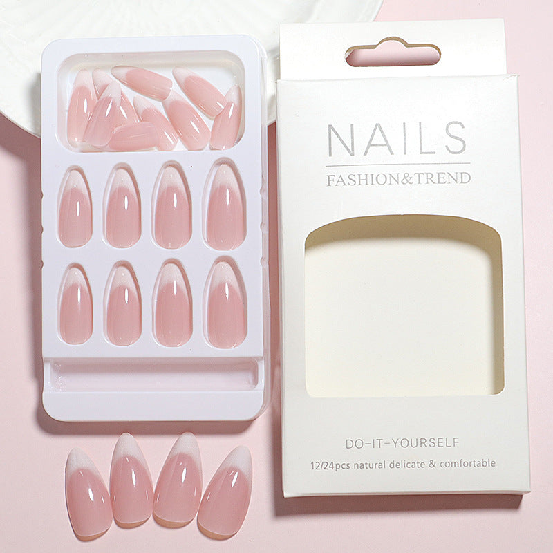 Elegant Almond-Shaped Press-On Nail Tips Bowlift