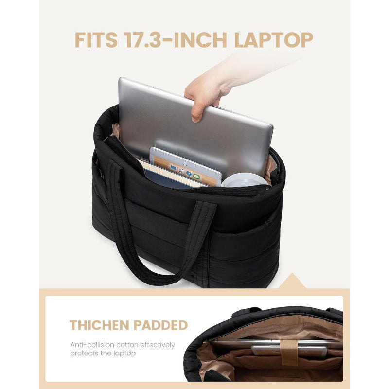 Padded everyday handbag with practical outer pockets Bowlift