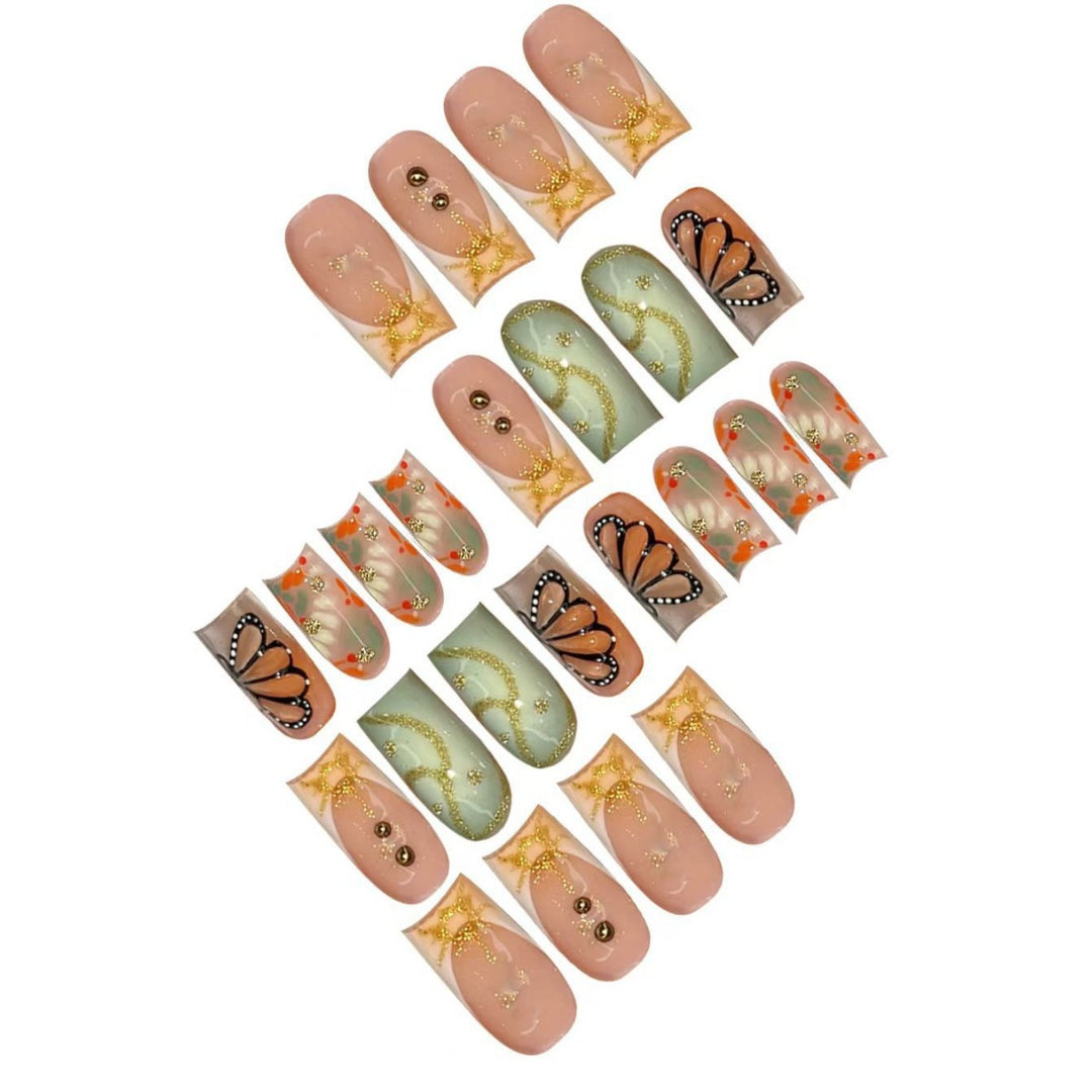 Artistic Acrylic Nail Design Bowlift