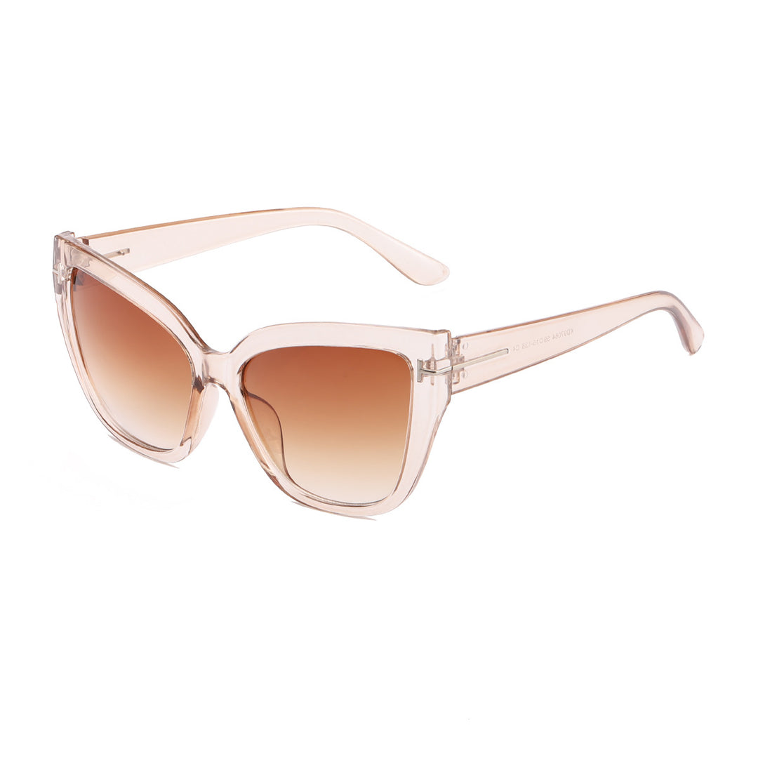 Ladies Cat-Eye Sunglasses with Fashionable Structured Frame Bowlift