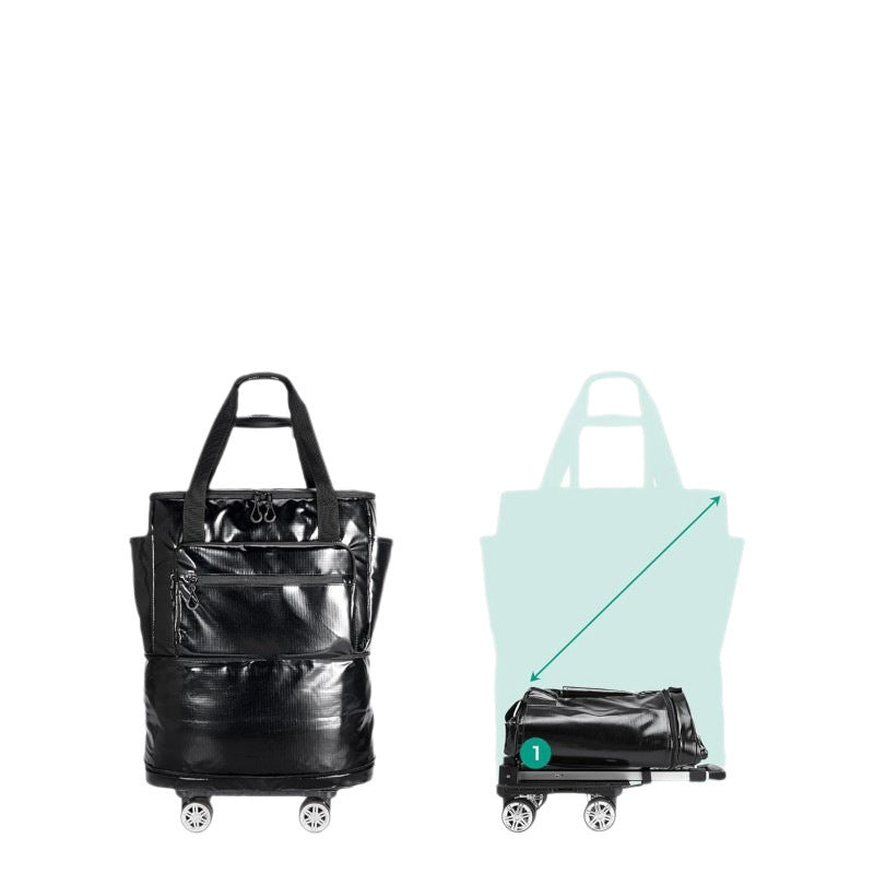 Rolling travel bag with multifunctional compartment system Bowlift