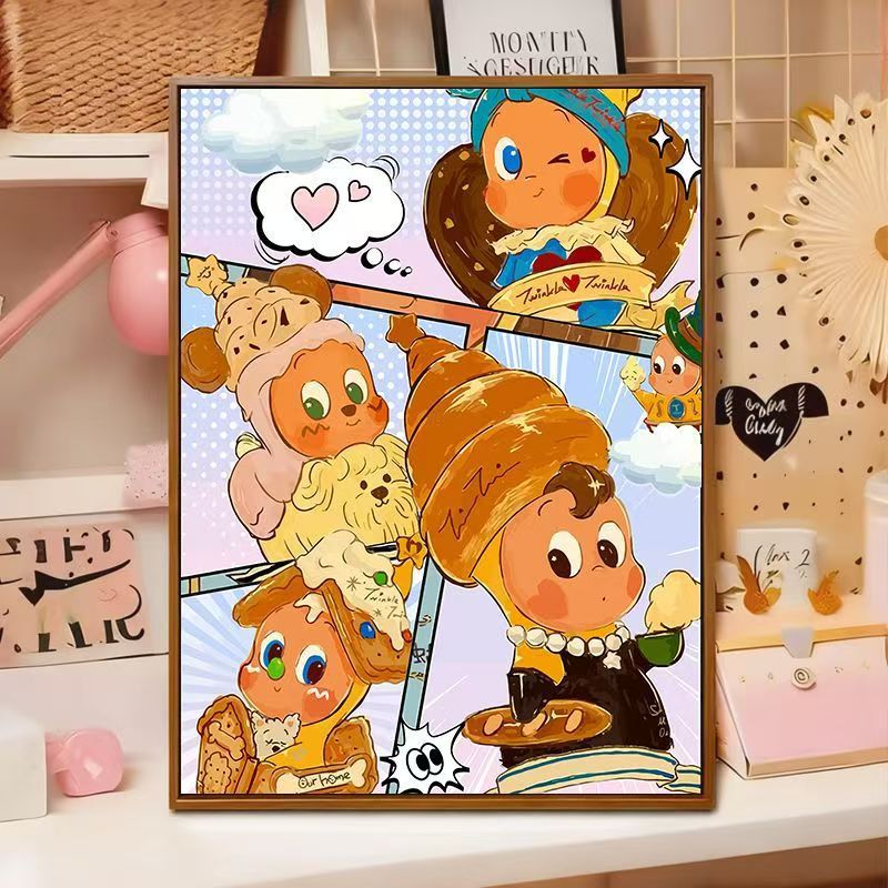 Playful Cartoon Illustration Wall Art Bowlift