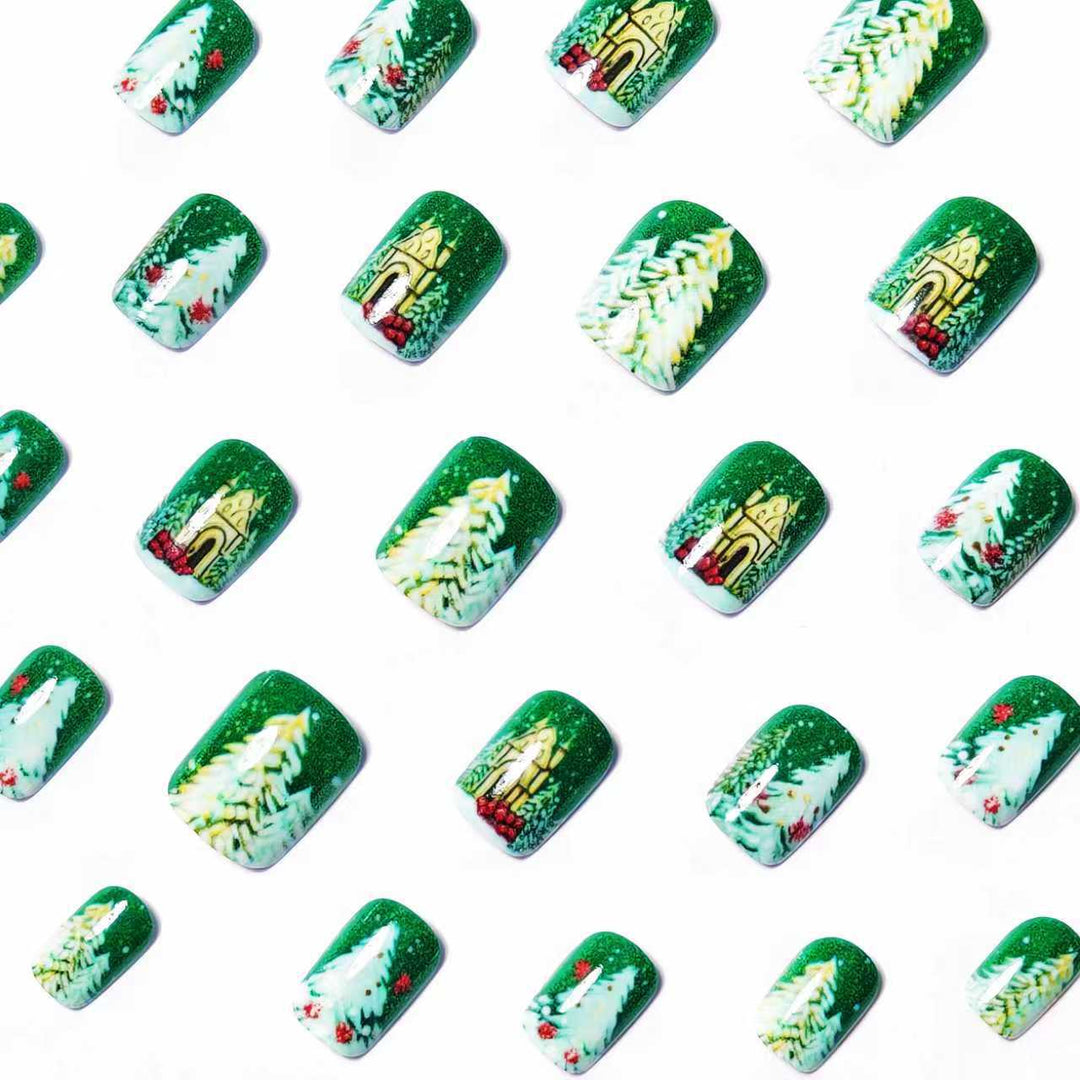 Festive Winter Holiday Nail Art Bowlift