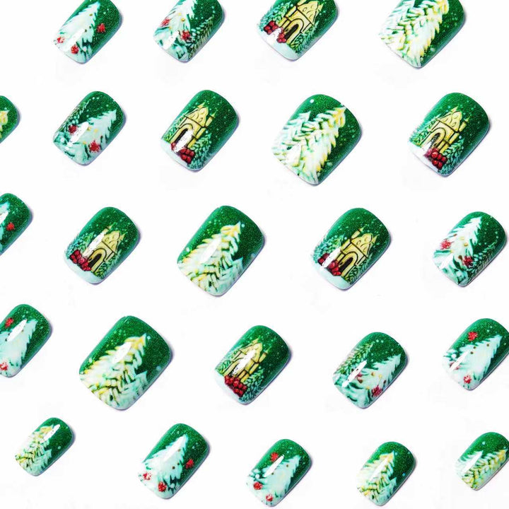 Festive Winter Holiday Nail Art Bowlift