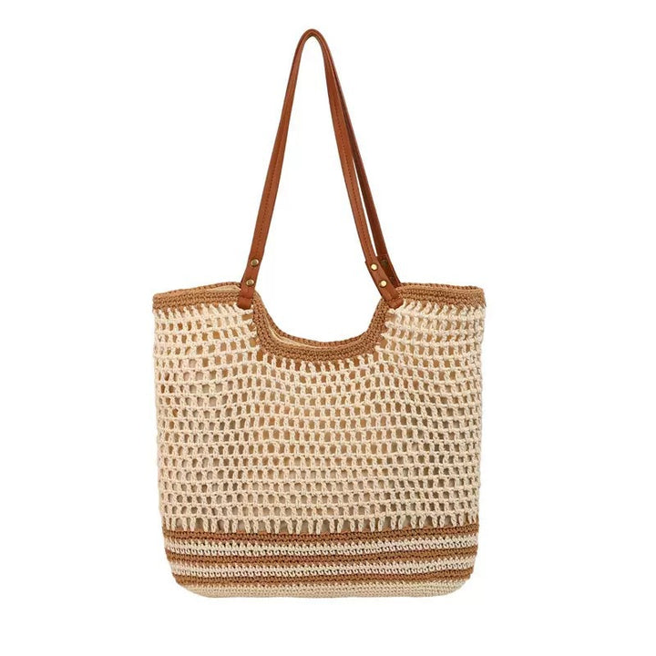 Handwoven beach bag with fine mesh structure Bowlift