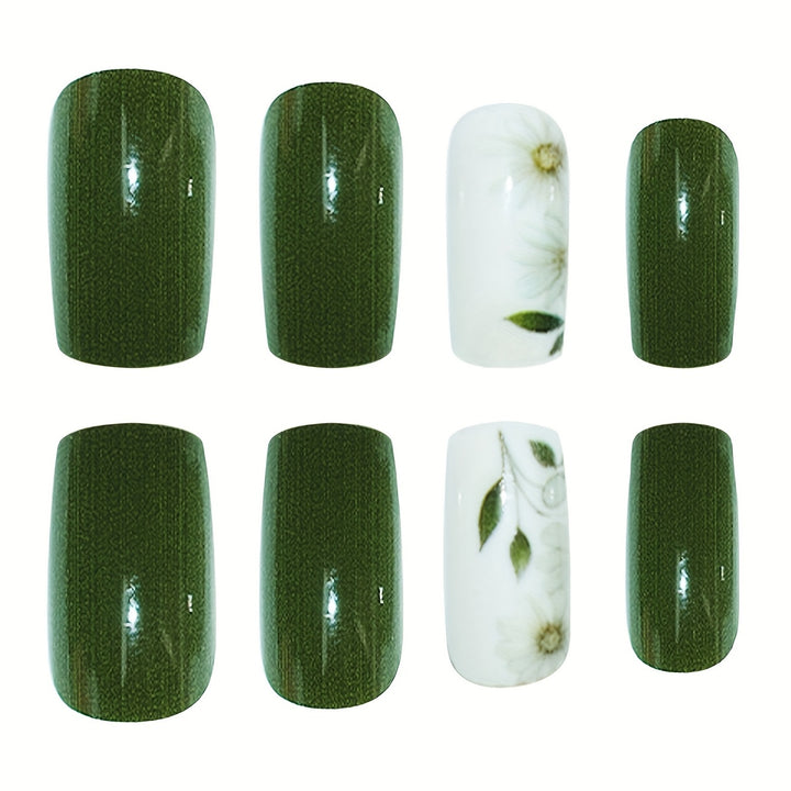 Elegant Floral Embellished Press-On Nail Set Bowlift