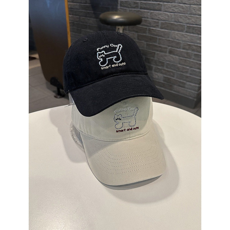 Women's Playful Cat-Themed Baseball Cap Bowlift