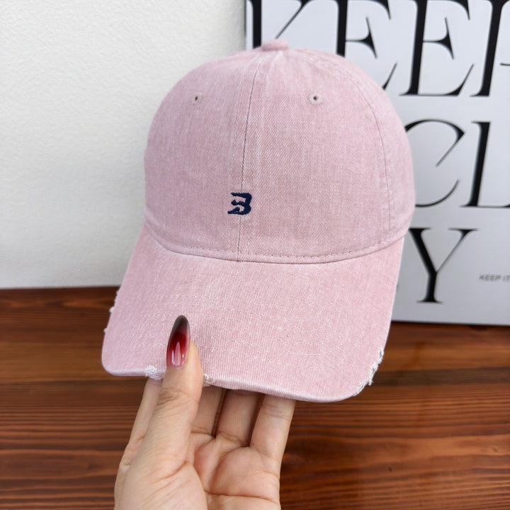 Unisex Distressed Cotton Baseball Cap Bowlift 1784083761