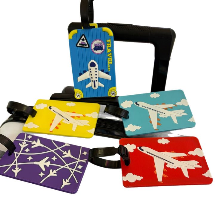 Airplane-Themed Luggage Tag Bowlift