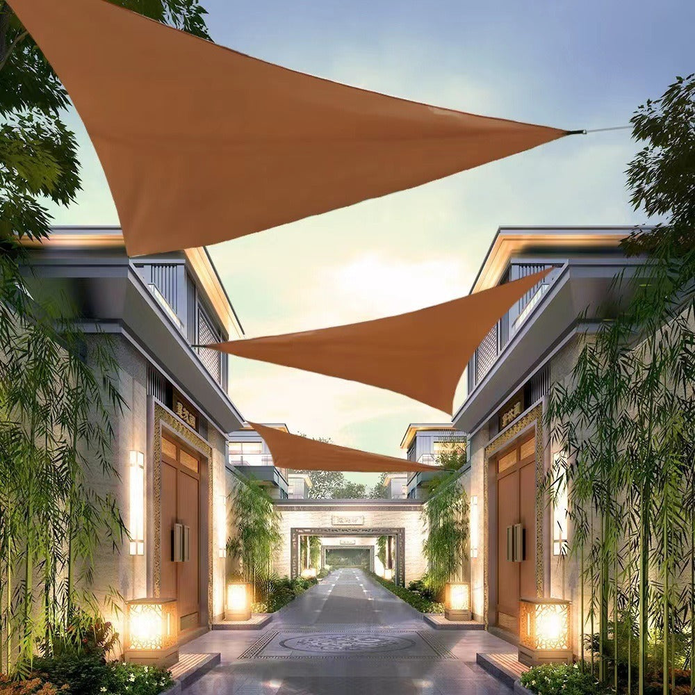 Triangular Outdoor Shade Sail Canopy Bowlift