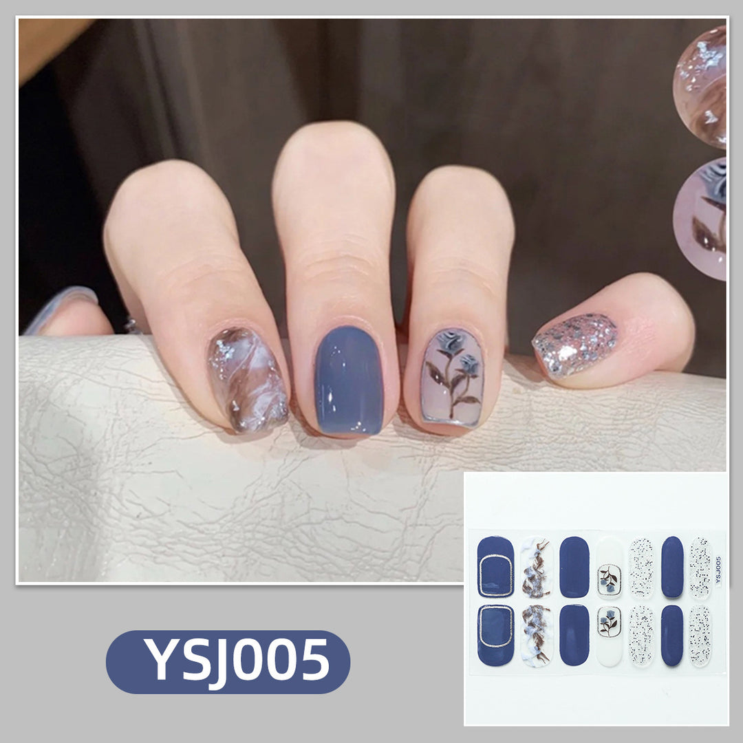 Artistic nail decoration with glitter details Bowlift