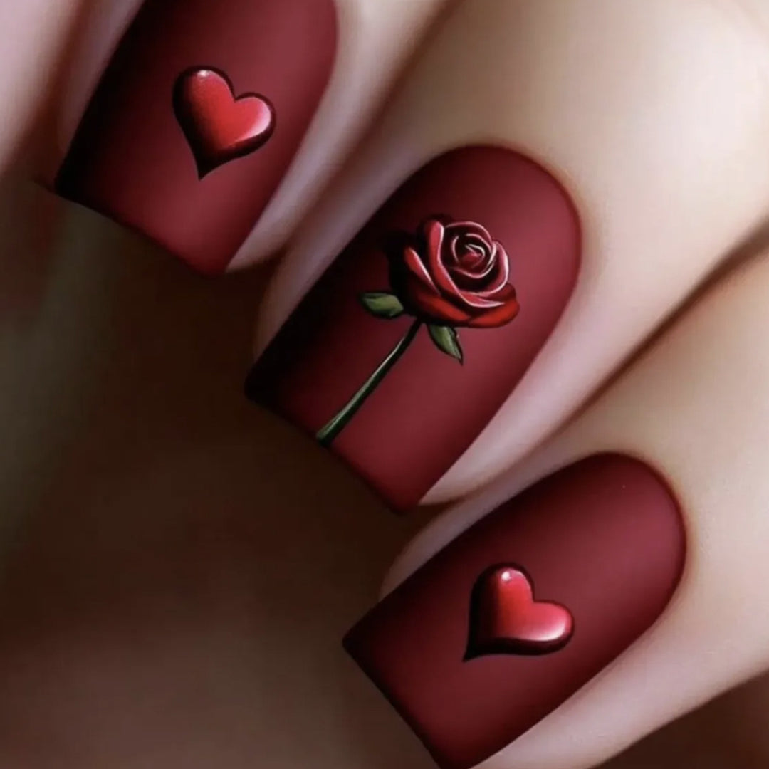 Romantic 3D Floral Nail Art Extensions Bowlift