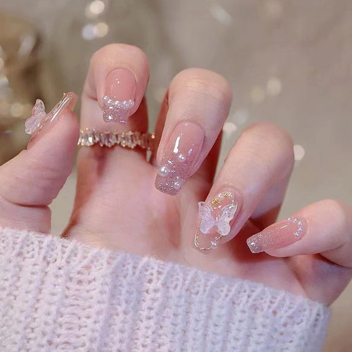 Glamorous Heart Nail Tips Bowlift