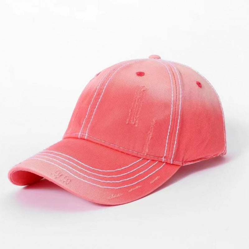Men's Classic Distressed Cotton Baseball Cap Bowlift