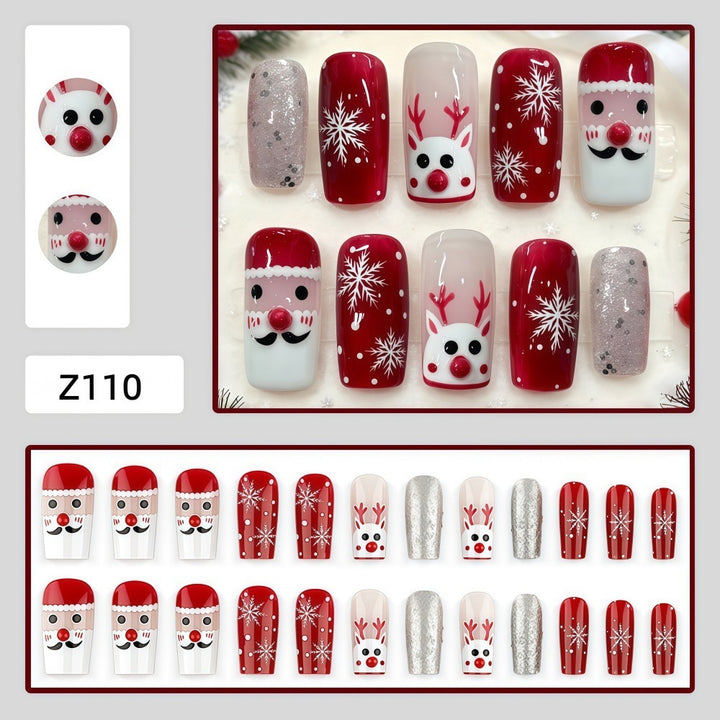 Creative nail art set with festive Christmas motifs Bowlift