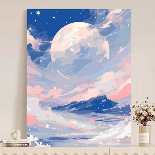 Abstract Mountain Landscape Canvas Art Bowlift
