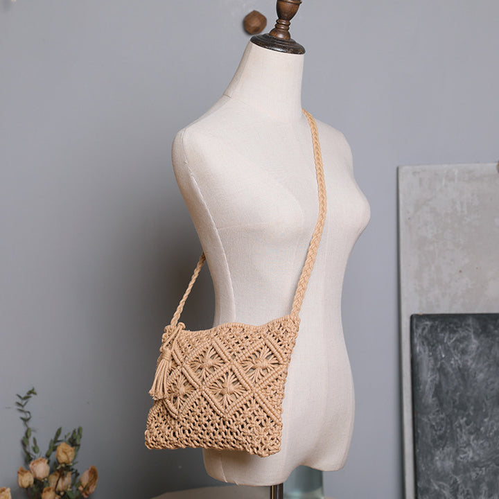 Handmade Macrame Shoulder Bag Bowlift