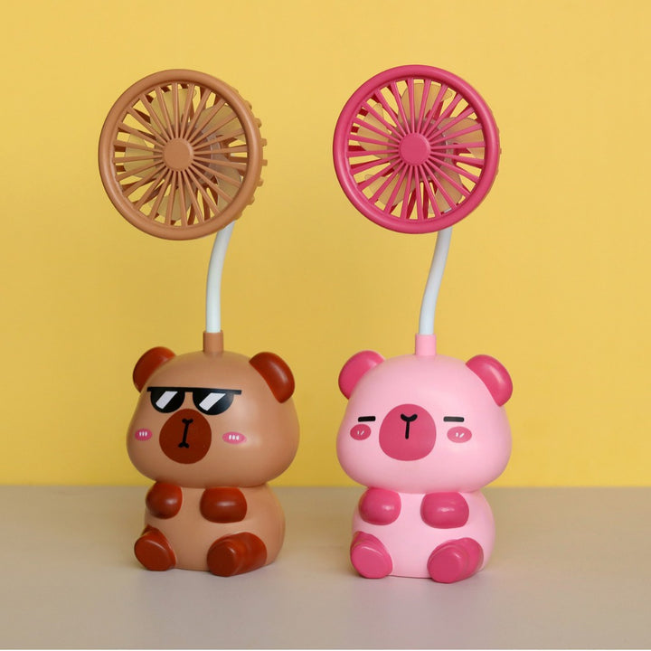 Unisex Cute Mini Hand Fan with Flexible Head Bowlift