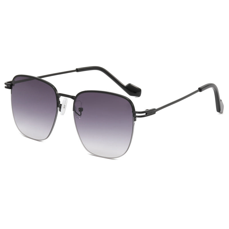 Women Designer Glasses with Square Frame and Glossy Metal Structure Bowlift