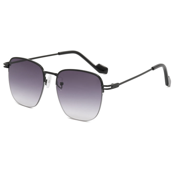 Women Designer Glasses with Square Frame and Glossy Metal Structure Bowlift
