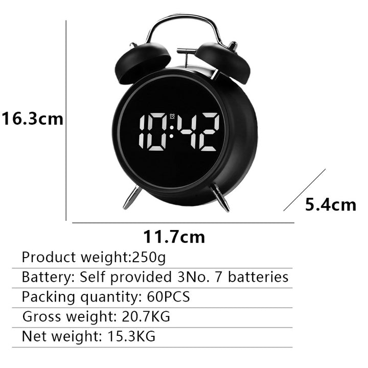 Digital Radio Alarm Clock in Modern Design Bowlift