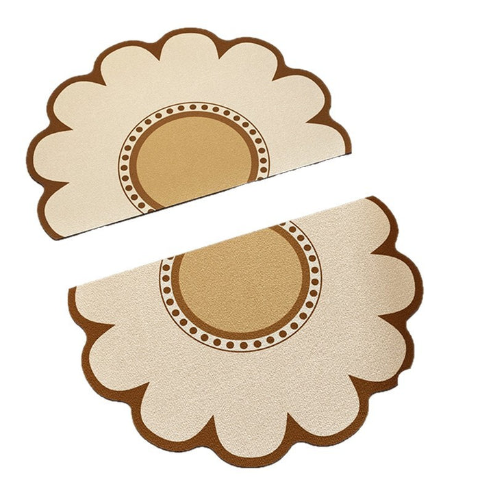 Floral Pattern Bath Mat Bowlift