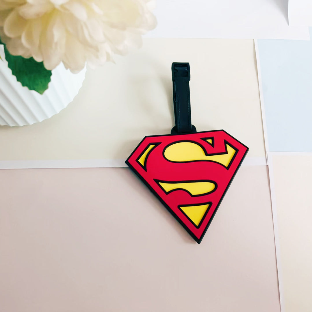 Unisex Silicone Superhero-Themed Luggage Tag Bowlift