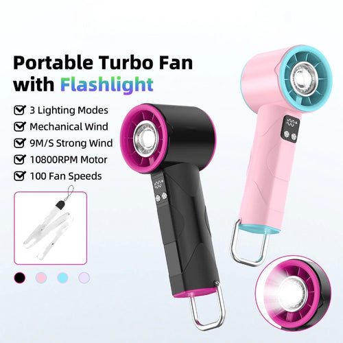 Ladies high-speed fan with flashlight Bowlift