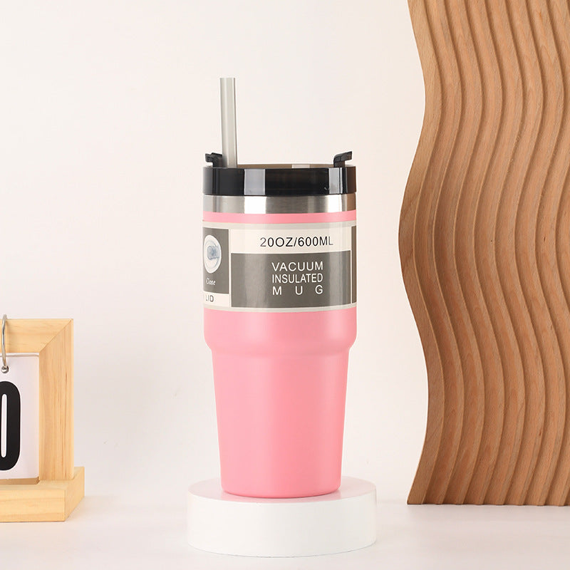 Women Insulated Drinking Cups with Reusable Straw Bowlift