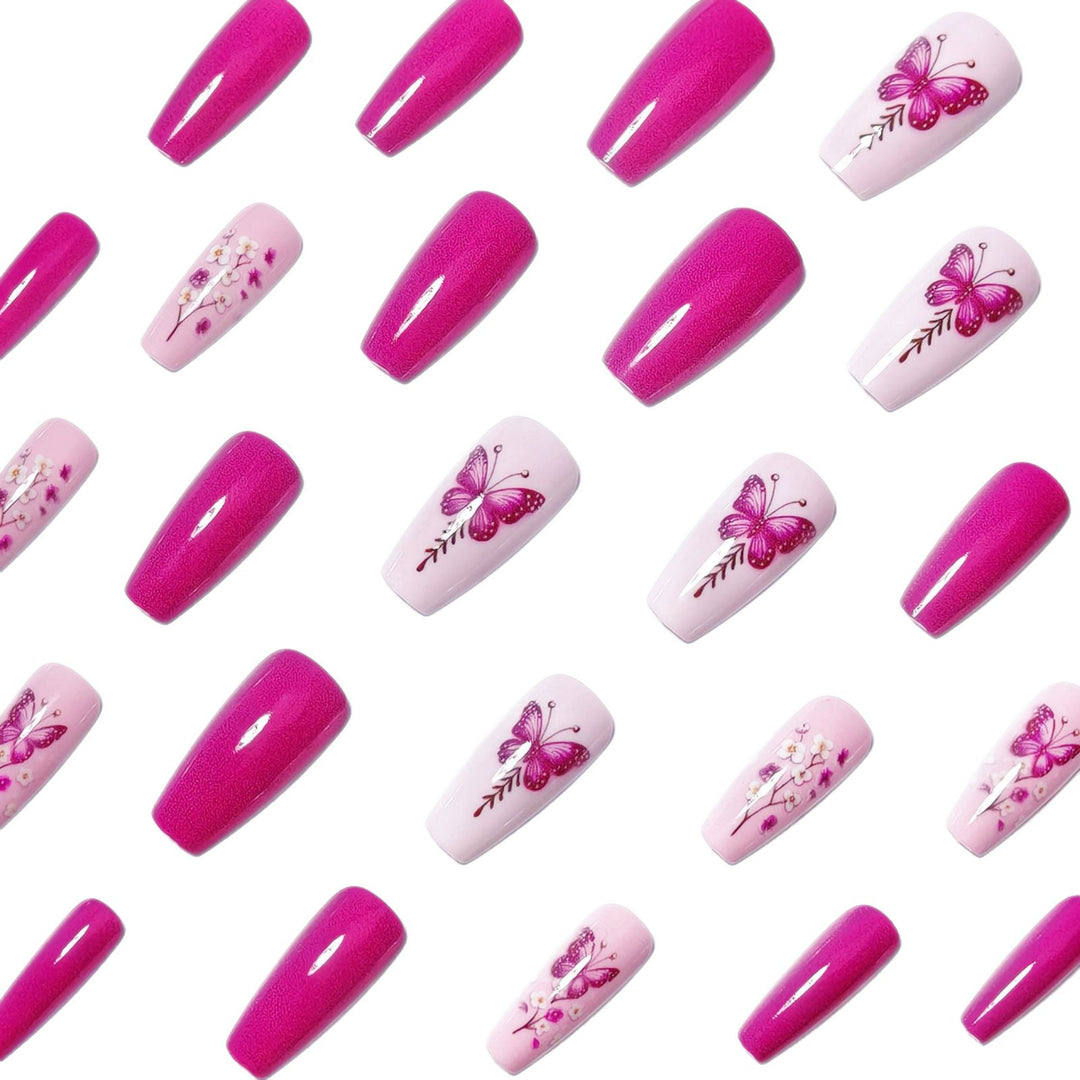 Floral Butterfly Nail Art Set Bowlift