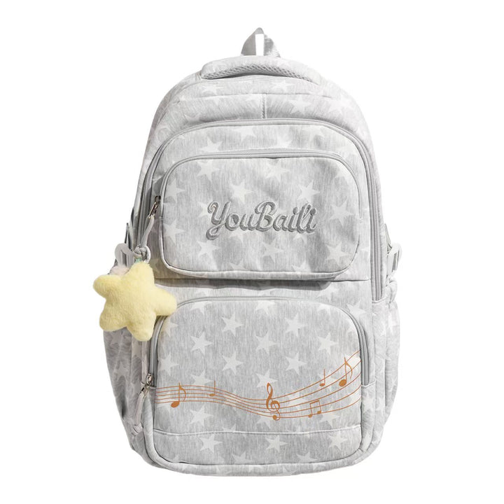 Multi-Functional Star-Embellished Backpack Bowlift