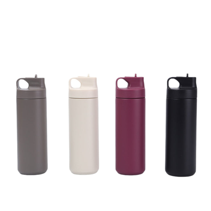 Women high-quality insulated water bottle with practical carrying handle Bowlift