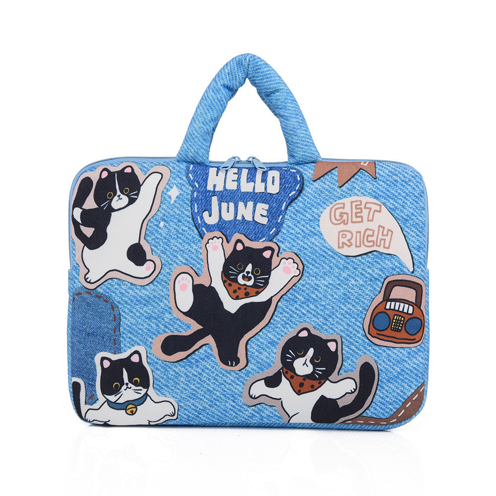 Stylish laptop cover with cute dog design Bowlift