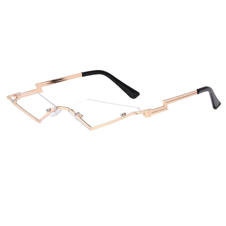 Women's geometric designer sunglasses with innovative frame Bowlift