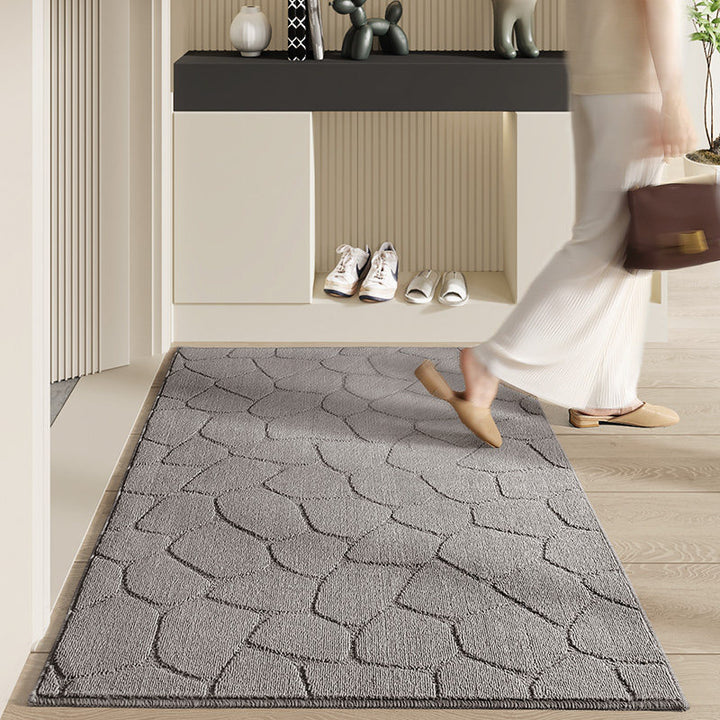 Textured Geometric Area Rug Bowlift