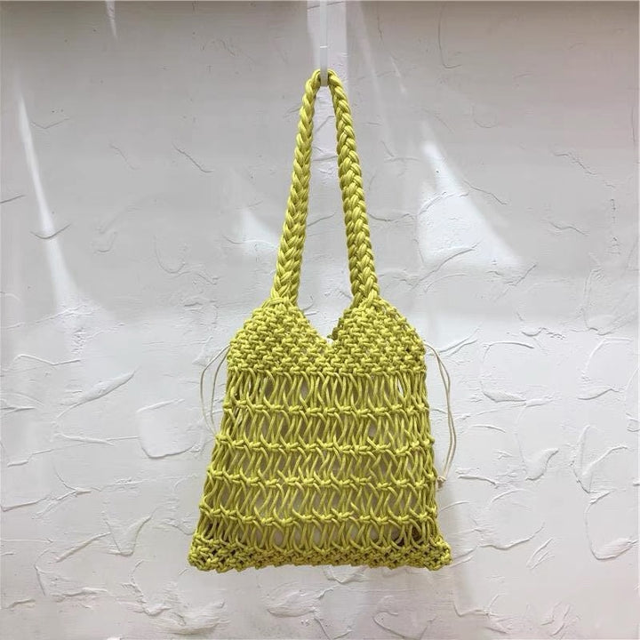 Hand-knotted shopping and beach bag Bowlift
