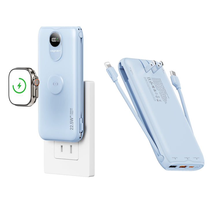 Portable power bank with Qi charging function and wired fast charging system Bowlift
