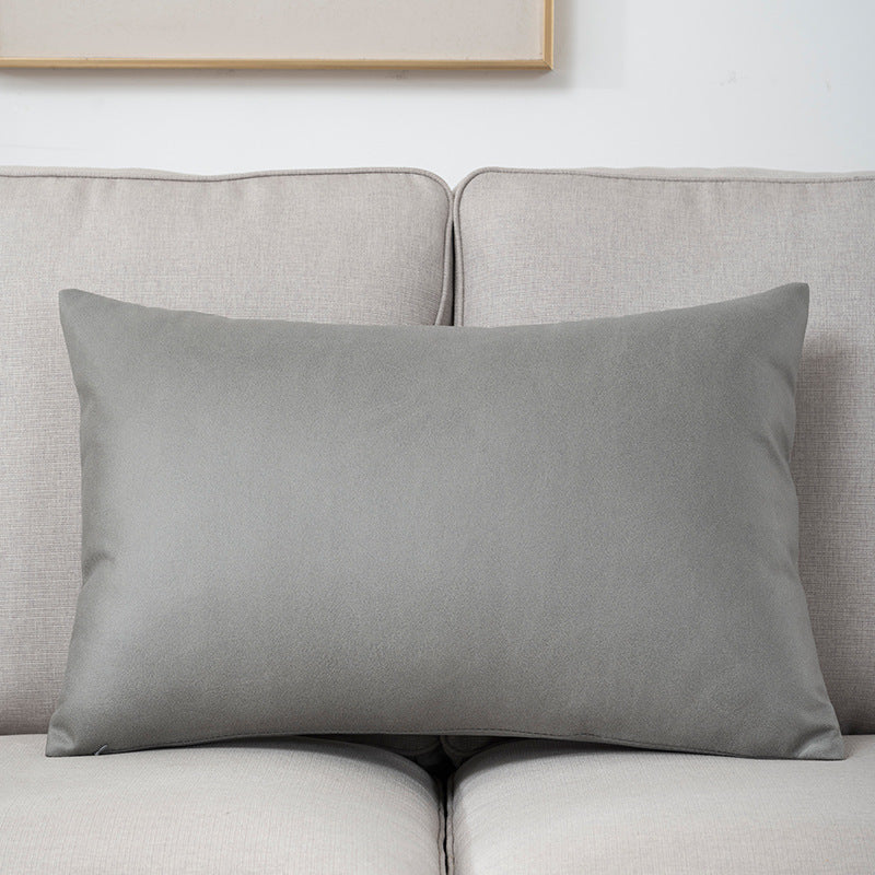 Plush Velvet Lumbar Cushion