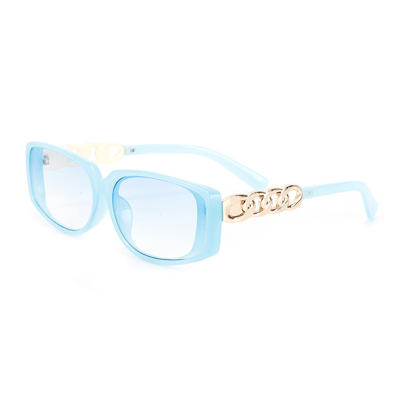 Women's square designer sunglasses with gold details Bowlift