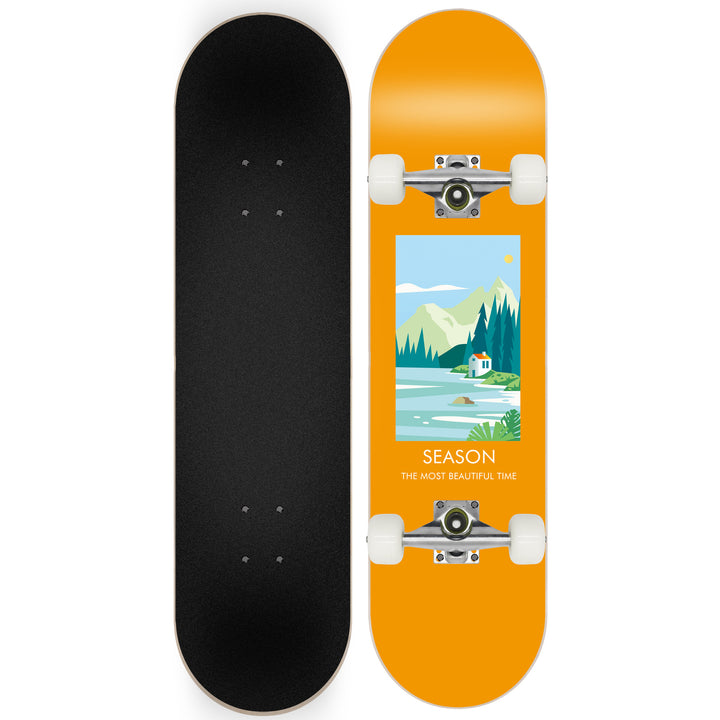 Skateboard with Galaxy Design Bowlift